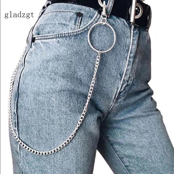 Urban Outfitters Accessories - TRENDY SILVER BELT/WALLET CHAIN